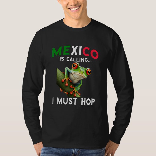Red Eyed Tree Frog Rainforest Amphibian Mexico Is  T Shirt (Framsida)