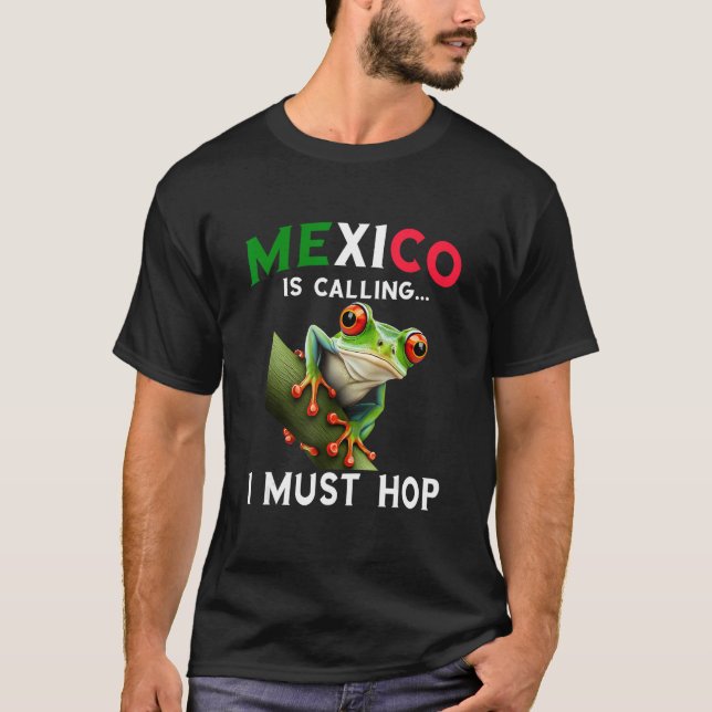 Red Eyed Tree Frog Rainforest Amphibian Mexico Is  T Shirt (Framsida)