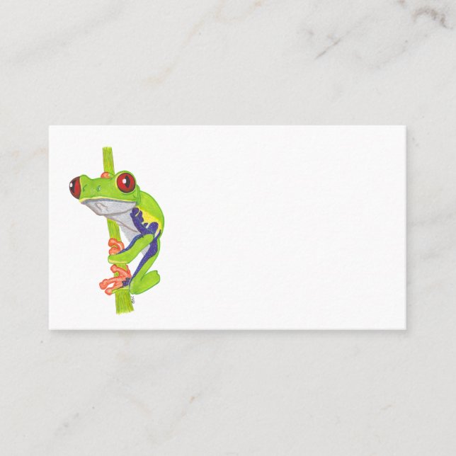 RED EYED TREE FROG VISITKORT (Framsida)