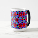 Red Fabrics Flowers Mönster Magisk Mugg<br><div class="desc">Jag har gjort en fin och söt blomma mönster från ett färgstarkt,  söt mönster.</div>