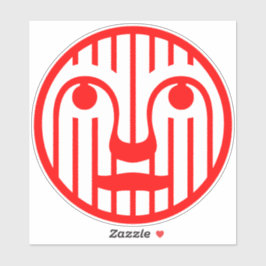 Red Face Modern 4Matt Klistermärken