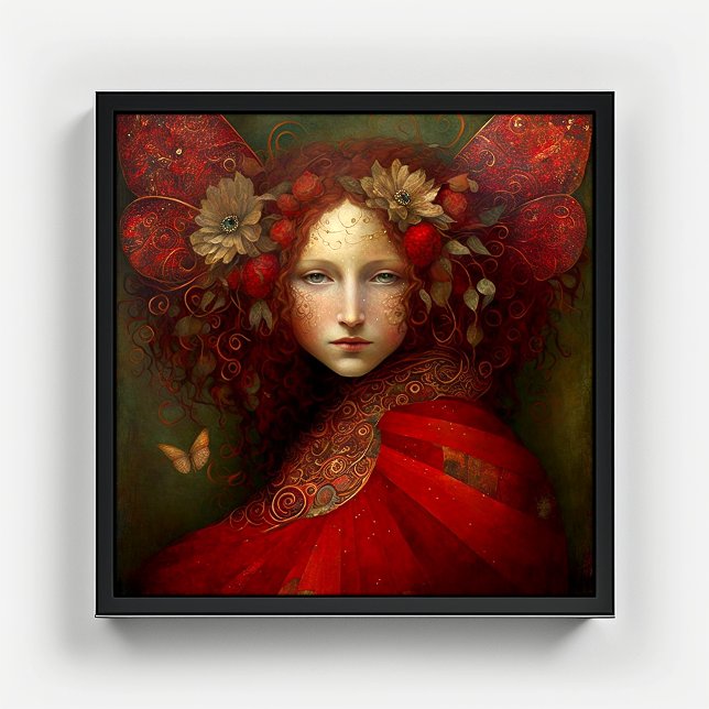Red Fairy Fantasy Art Poster (Skapare uppladdad)