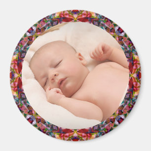 Red Fall Ram Flicka Grandparent's Gift Photo Magnet