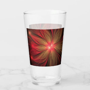 Red Fansy fractal Blommor Glaskopp