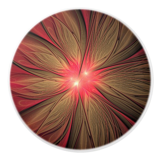 Red Fansy fractal Blommor Knopp (Framsidan)