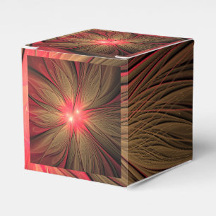 Red Fansy fractal Blommor Presentaskar