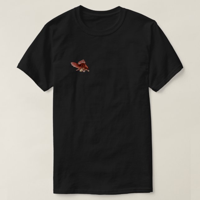 Red Fantail Goldfish T Shirt (Design framsida)
