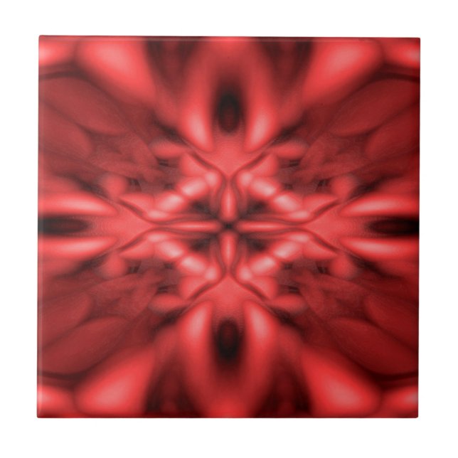Red fantasy mönster kakelplatta (Framsidan)
