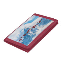 Red Färg Anpassningsbar Min foto Wallet Himlar Blu