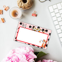 Red färg med tassar söta kattungar på 10 tum x 6 t