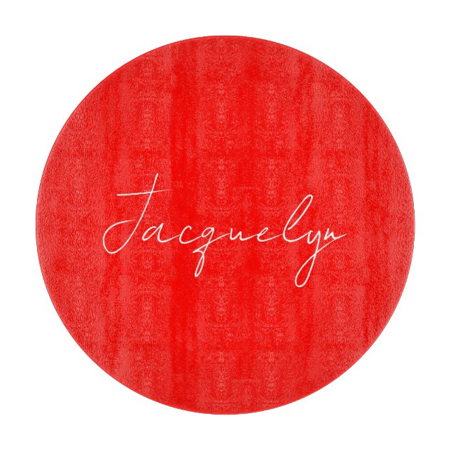 Red Färg Plain Elegant Modern minimalist Namn (Framsidan)