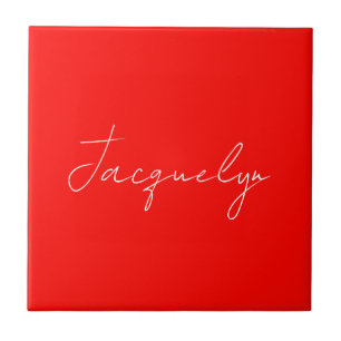 Red Färg Plain Elegant Modern minimalist Namn Kakelplatta