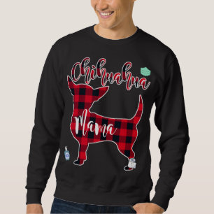 Red Färg Play Chihuahua Mamma Lång Ärmad Tröja
