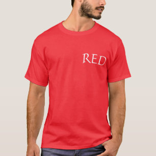 Red Färg T Shirt
