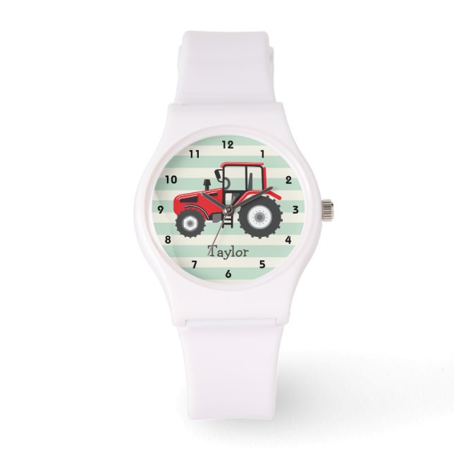 Red Farm Tractor Armbandsur (Framsida)