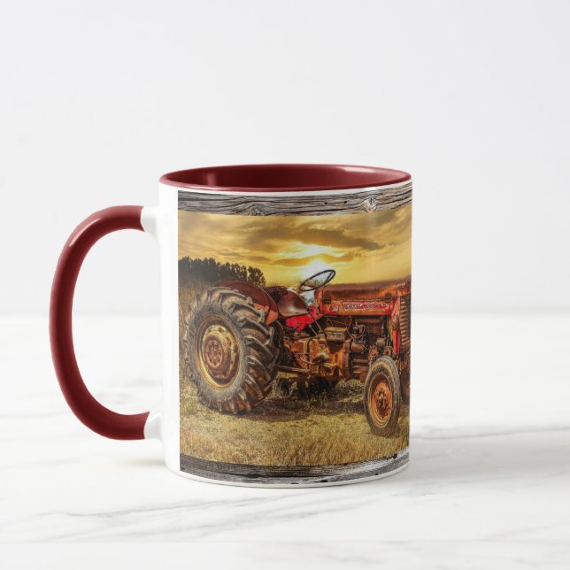 Red Farm Tractor Mugg (Vänster)