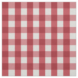 Red Farmhouse Gingham Play Checkered Mönster Tyg