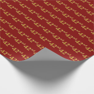 Red, Faux Guld 42nd (40 sekunder), händelse Presentpapper