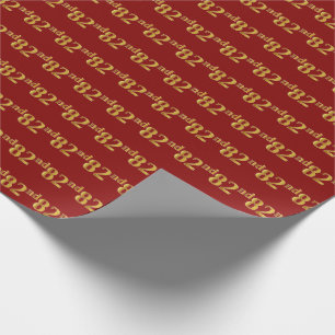 Red, Faux Guld 82:a (80:e) händelsen Presentpapper