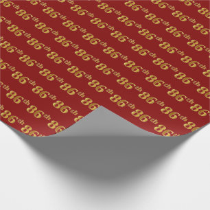 Red, Faux Guld 86:e (86:e) händelsen Presentpapper