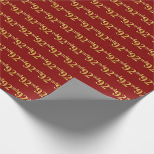 Red, Faux Guld 92:a (nittiosekunders)-händelsen Presentpapper