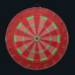 Red Faux Leather Struktur Darttavla<br><div class="desc">Ett modernt trendig med röd faux-läder struktur-utskrift med rött och grönt.</div>