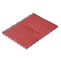 Red Faux Leather Vintage Se Avery Binder