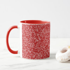 Red Faux Marble Mugg