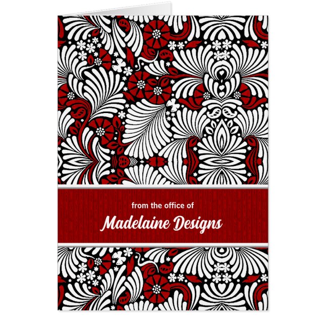 Red Fern Wood Professionell Business Blank OBS Kort (Framsidan)