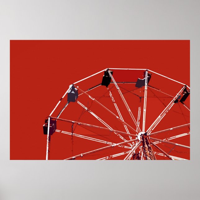 Red Ferris Wheel Poster (Framsidan)