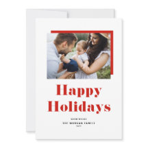 Red Festive Fold Typography Glad helg Photo