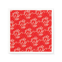 Red Festive Ho Ho Ho Jul Helgdag