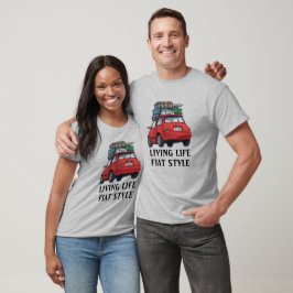 Red Fiat Car T Shirt