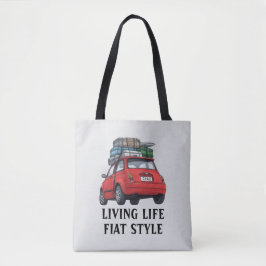 Red Fiat Car Tygkasse