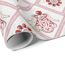 Red Filigree & Guld, julängel av Sång Presentpapper