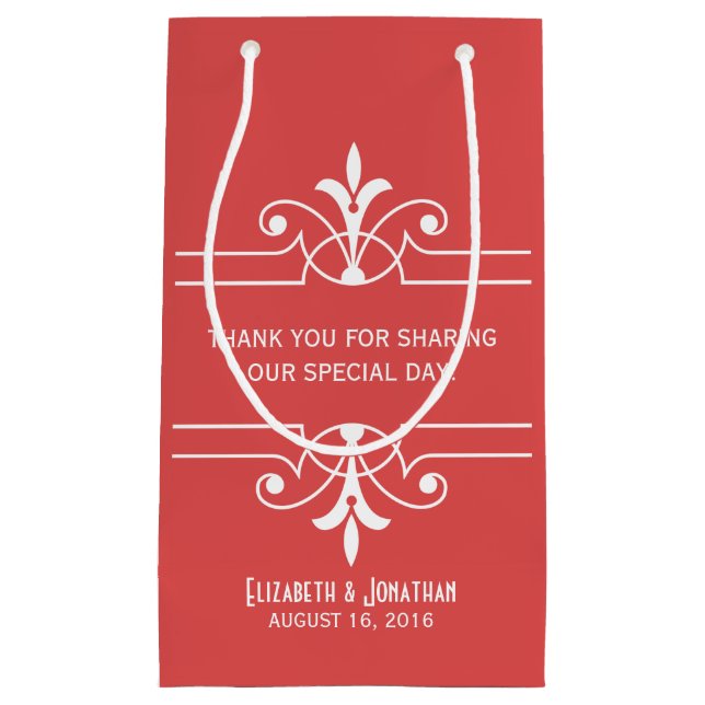 Red Finare Ornamental Gift Bag (Framsidan)