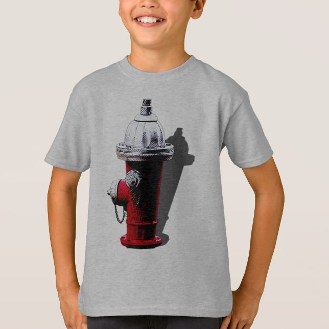 Red Fire Hydrant New York Tshirt Tröja (Framsida)