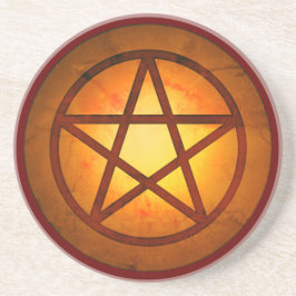 Red Fire Pentacle Underlägg