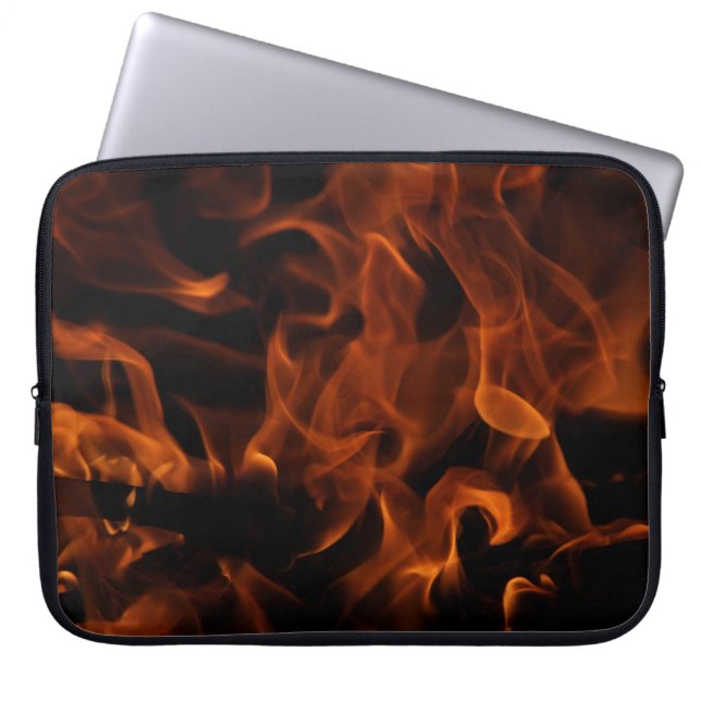 Red fire tapet laptop fodral (Framsidan)
