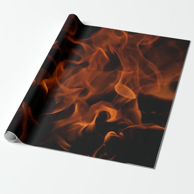 Red fire tapet presentpapper (Utrullad)