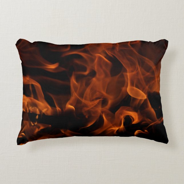 Red fire tapet prydnadskudde (Framsidan)
