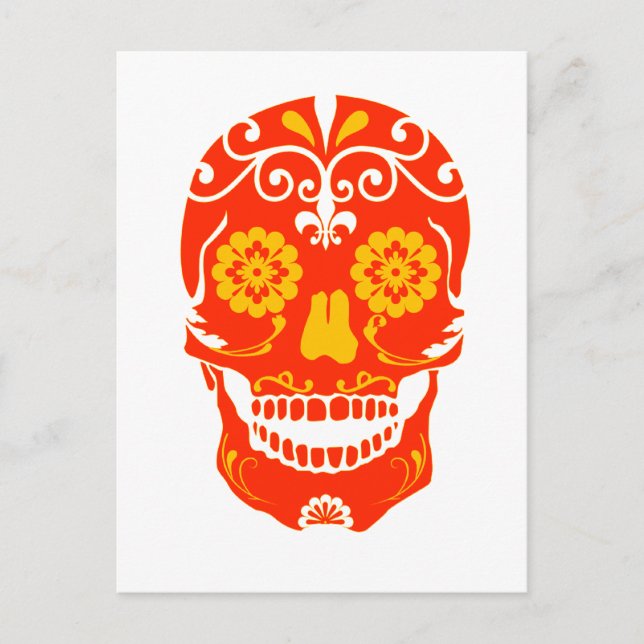 RED FIRED SKULL VYKORT (Framsida)