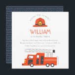 Red Firelångbilsmotor Kids any age Birthday Inbjud Tack Kort<br><div class="desc">En Roligt Cute Boys BRRE LASTBIL THEME BIRTHDAY Collection. - Det är en Elegant enkel Minimal sketchy Illustration of red fire lastbil with Fireman hat, perfekt för din lilla födelsedagsfest. Det är mycket enkelt att anpassa, med dina personuppgifter. Om du behöver någon annan matchande produkt eller anpassning kan du skicka...</div>