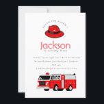 Red Firelångbilsmotor Kids any age Birthday Inbjud Tack Kort<br><div class="desc">Red Firelångtradarmotor är barn i alla åldrar vid födelsedag Inbjudan,  minimalistiskt stil som lätt kan uppdateras med bilder och text. Om du behöver hjälp med att anpassa produkten. Kontakta mig med hjälp av den här meddelandeknappen nedan så kommer jag att vara lycklig för att hjälpa till.</div>