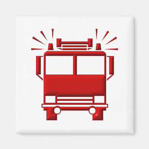 Red Firelångtradare Magnet