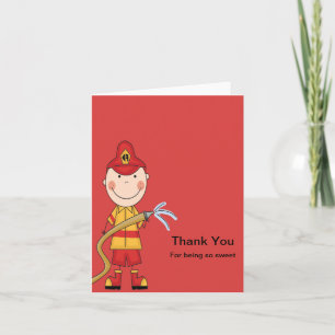 Red Fireman - tackkort