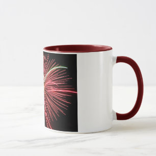 Red Fireworks Mugg