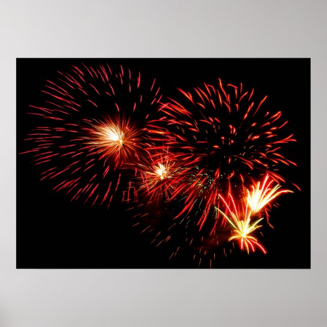 Red Fireworks Poster (Framsidan)