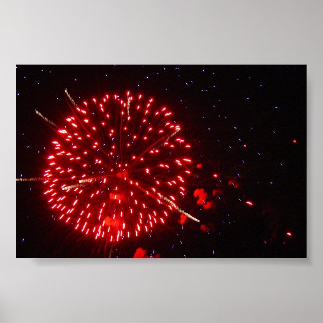 Red Fireworks Poster (Framsidan)