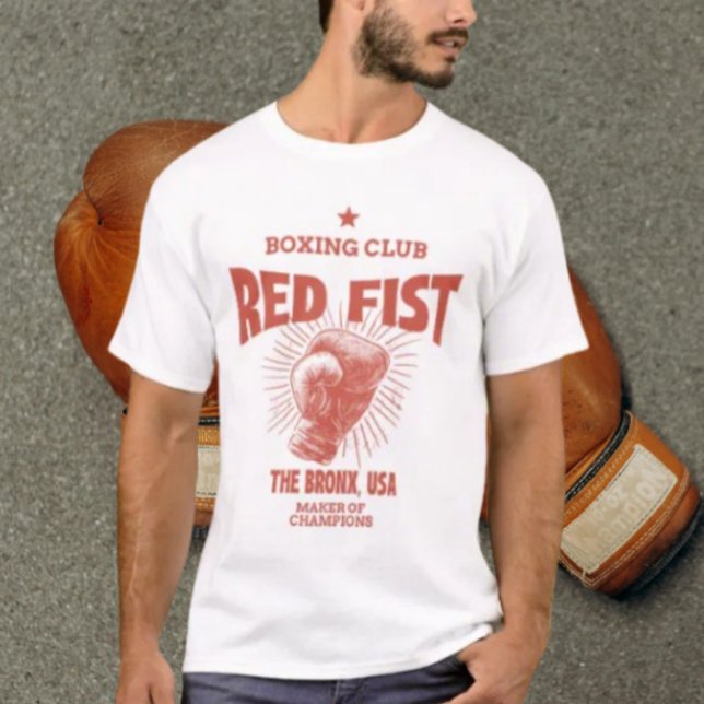 Red Fist Boxing Klubb T Shirt (Skapare uppladdad)